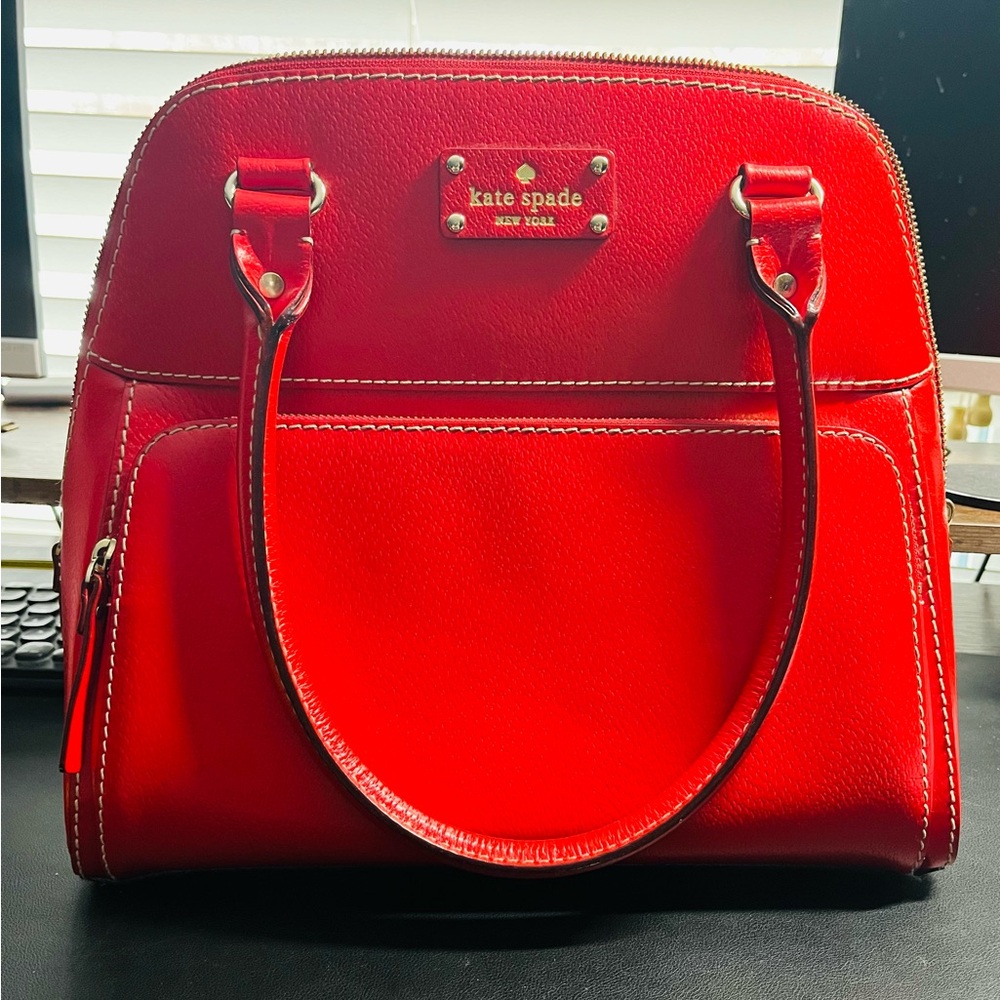 Kate Spade Vibrant Red Satchel - NWOT - Picture 1 of 16